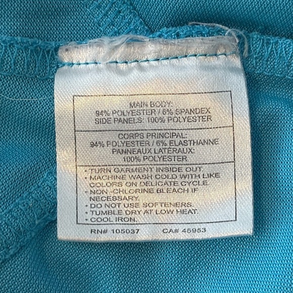 Ariat Sunstopper Quarter Zip Long Sleeve Baselayer in Blue Women's Size XL - Picture 8 of 8